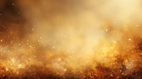 Golden Brown Abstract Background with Sparkles