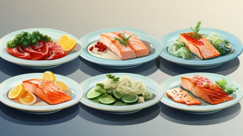Delicious Salmon Plates - Culinary Delights