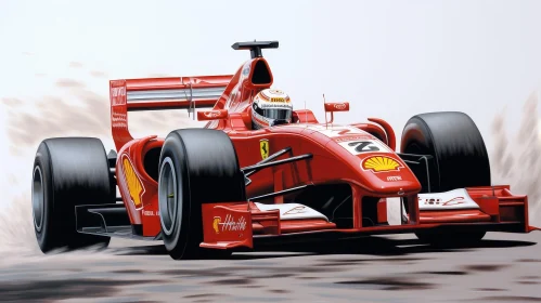 Fast-paced Formula 1 Racing Car Image