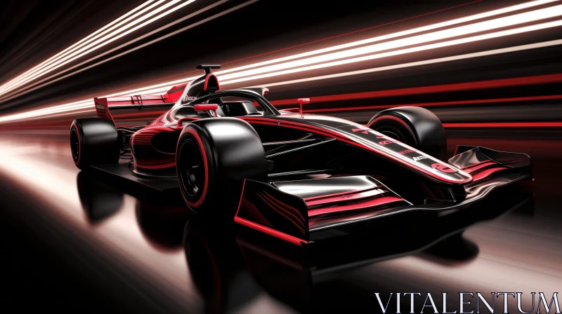 Speed Demon: Formula 1 Racing Car in Motion AI Image