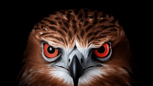 Captivating Digital Art Illustration of a Hawk