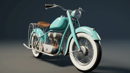 Vintage Motorcycle in 3D - Free Download | Hyperrealistic Native American Inspiration
