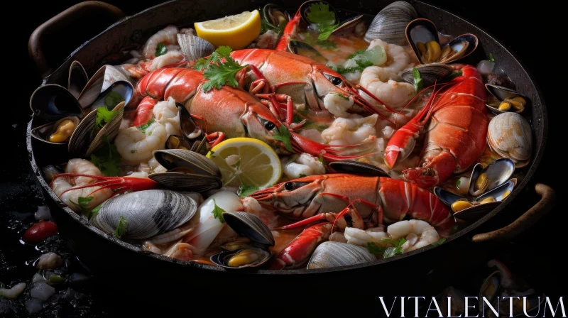 AI ART Delicious Seafood Dish Photography