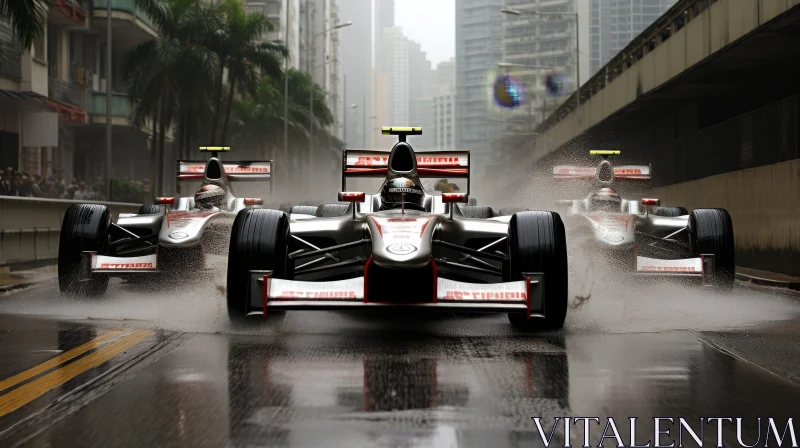 Exciting Formula 1 Race in City | Speed and Thrills AI Image