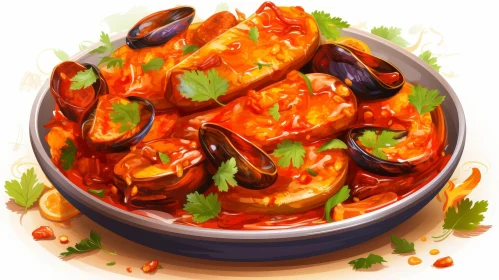 Delicious Seafood Stew with Mussels and Potatoes