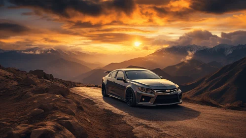 Exotic Car Driving in the Mountains at Sunset | Epic Portraiture
