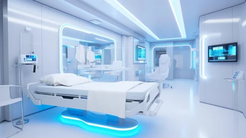 Futuristic Hospital Room Interior