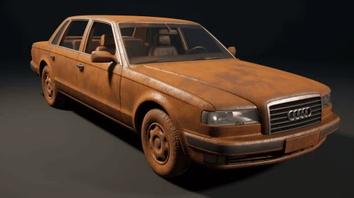 Rusted Audi TSB Model with Luxurious Textures | Unreal Engine 5
