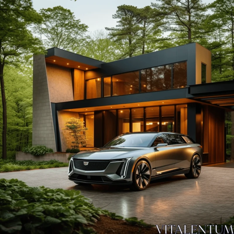Cadillac EDS4 Concept Car: A Harmonious Blend of Design and Nature AI Image