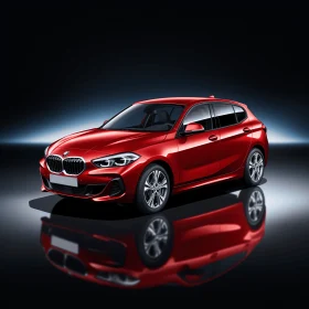 Red BMW X1 in Reflective Environment | Daz3d Artwork