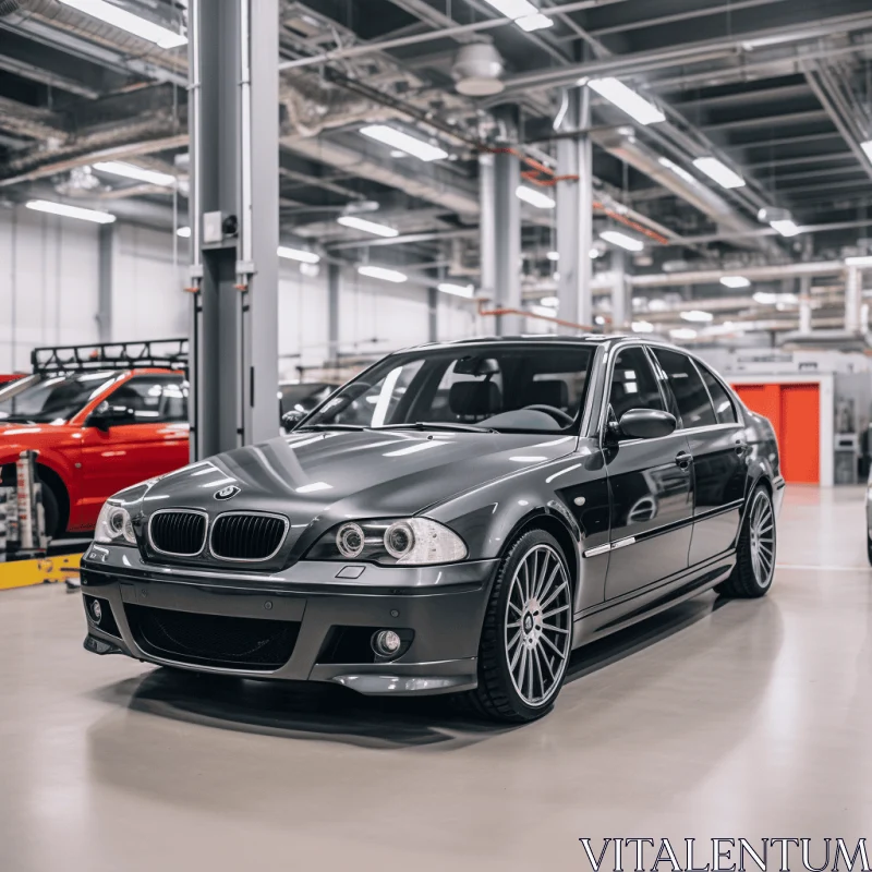 Captivating BMW M5 Sedan: A Masterpiece of Metalworking AI Image