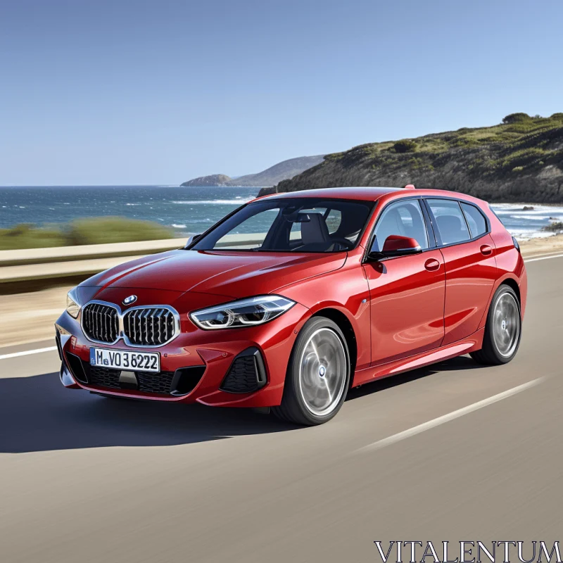 Captivating BMW 1 Series Sport Wagon Driving Off the Road AI Image