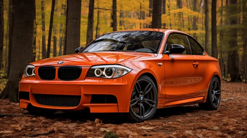 Orange BMW M1 in Forest | Precise Craftsmanship | Mesmerizing Colorscapes