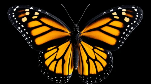 Monarch Butterfly: A Study in Symmetry and Contrast