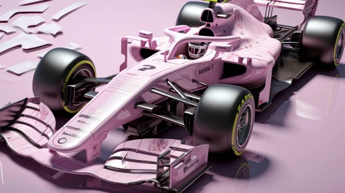 Pink Formula 1 Racing Car - Speed and Precision