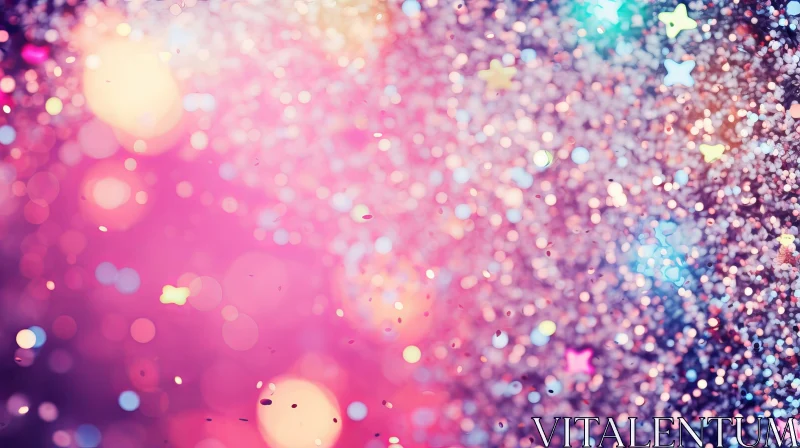 Colorful Confetti Festive Background AI Image