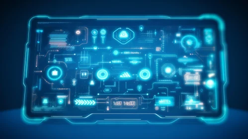 Futuristic Control Panel - Sci-Fi Background