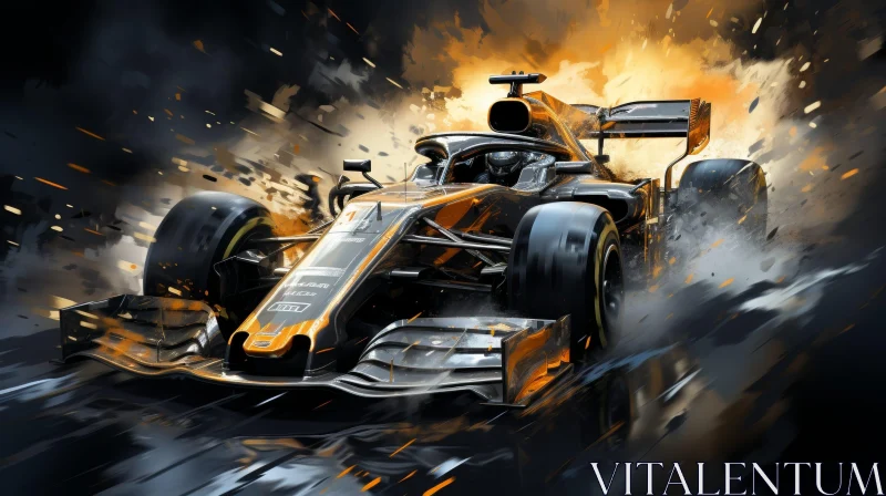 AI ART Speed and Motion: Formula 1 Car Racing Image