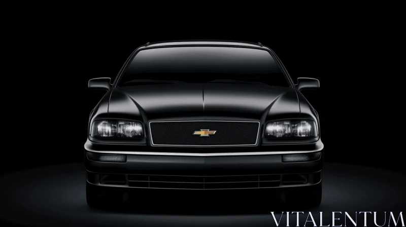 Black Chevrolet Saab - Symmetrical Grid - Hyper-realistic Sculptures AI Image