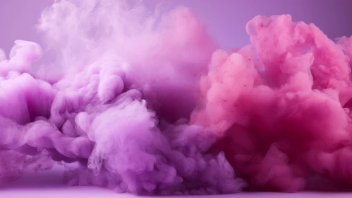 Colorful Abstract Smoke Cloud Art