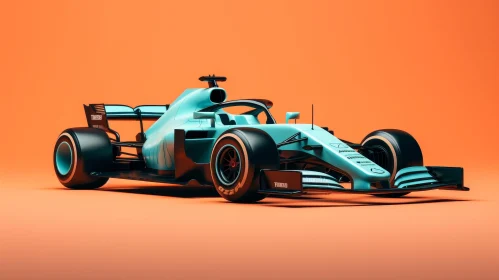 Speedy Formula 1 Racing Car on Track