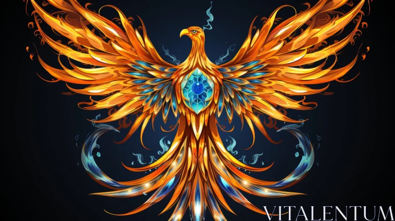 AI ART Phoenix - Symbol of Hope and Renewal