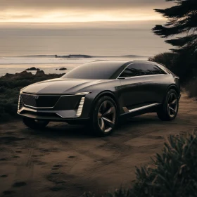 Moody Lighting and Barbizon School Influence: Cadillac's GCX XL on a Sandy Beach