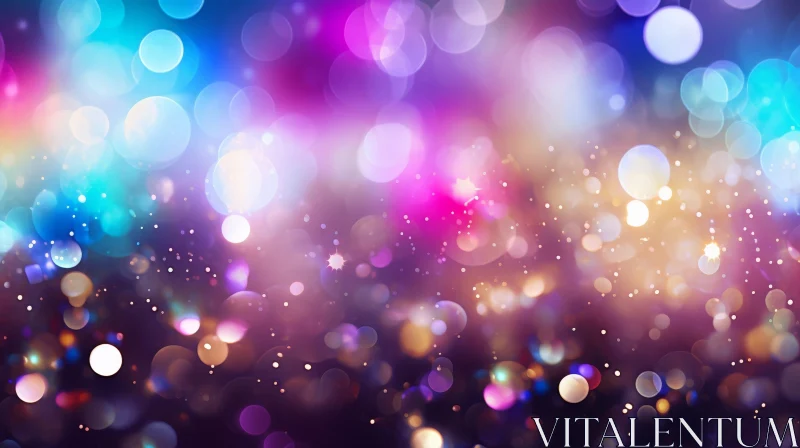 AI ART Colorful Bokeh Lights Background - Dreamy and Vibrant