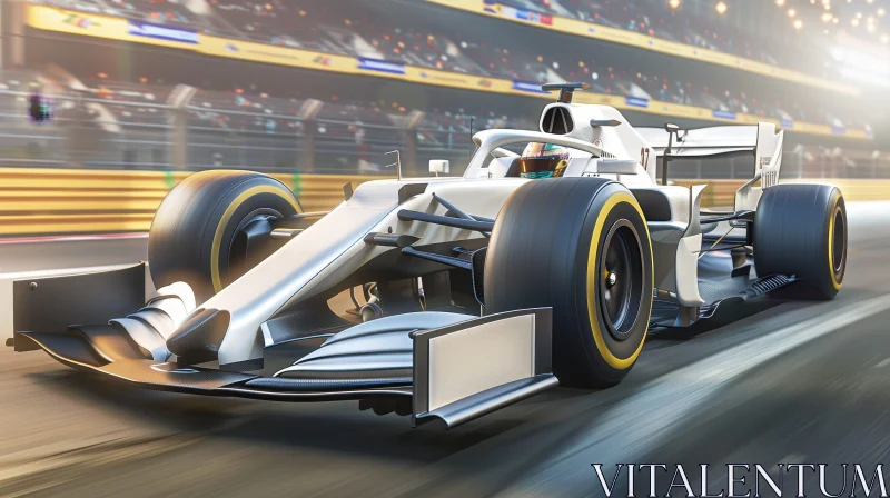 Speed and Competition: Formula 1 Car Racing Scene AI Image