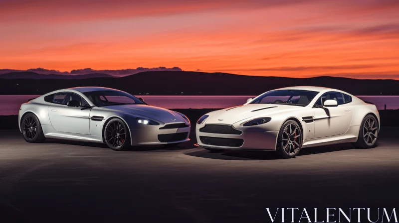 Captivating Aston Martin Vantage GT at Sunset | Elegance and Emotion AI Image