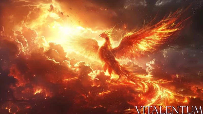 Phoenix Rising: Symbol of Hope and Renewal AI Image