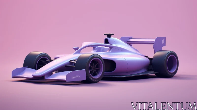 AI ART Sleek Formula 1 Racing Car in Purple Livery