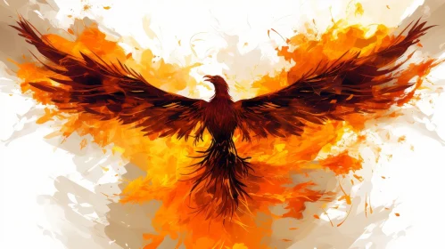 Phoenix Rising Painting - Symbol of Hope and Renewal