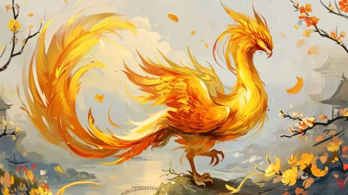 Majestic Phoenix Painting - Symbol of Hope and Renewal