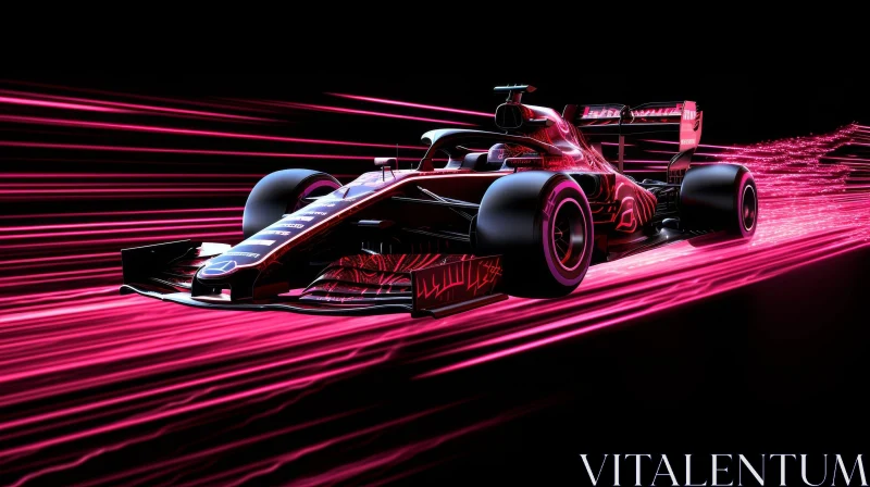 Speed and Excitement: Formula 1 Car in Motion AI Image