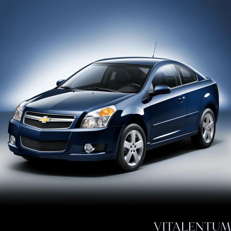 2010 Chevrolet Cobalt - Realistic Blue Skies and Monochromatic Compositions AI Image
