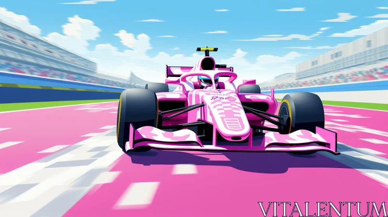 Exciting Formula 1 Car Racing Scene AI Image