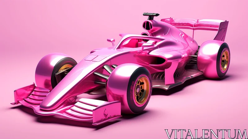 AI ART Pink Formula 1 Racing Car | Modern F1 Vehicle