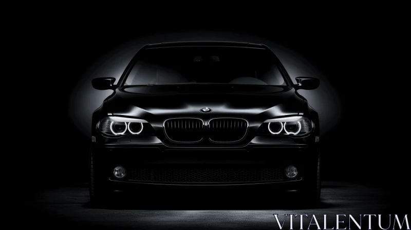 Black BMW 6 Series SUV: Realistic Depiction of Light AI Image