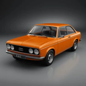 Vintage Orange Audi: A Timeless Beauty | Photorealistic Renderings