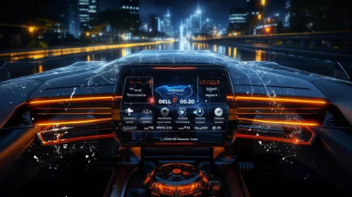 Futuristic Car Dashboard Concept