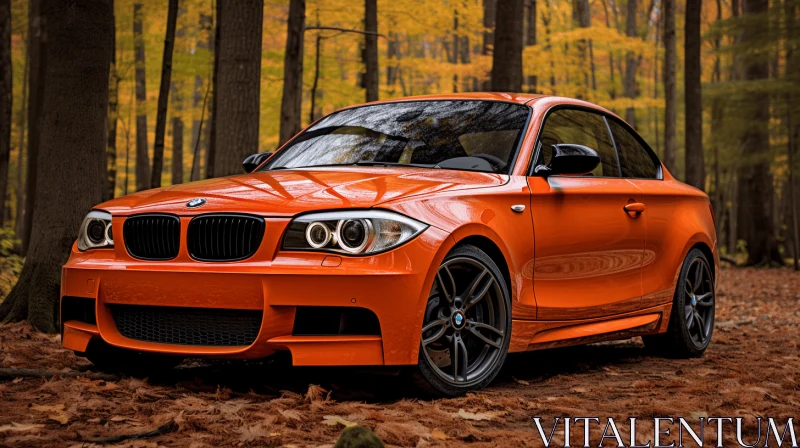 AI ART Orange BMW M1 in Forest | Precise Craftsmanship | Mesmerizing Colorscapes