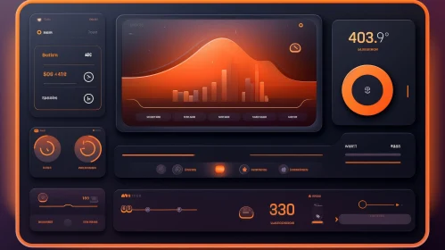 Advanced Futuristic User Interface Dashboard Design