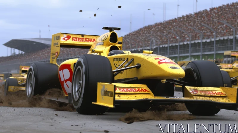 Formula 1 Racing Excitement on Track AI Image