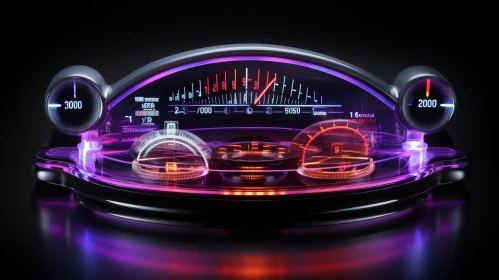Futuristic Car Dashboard Concept