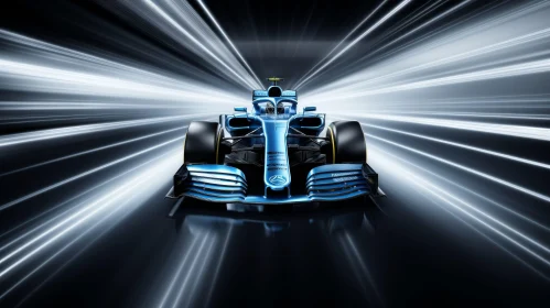 Fast Formula 1 Racing Car on Track - Exciting Action Shot