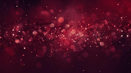 Red Circles Abstract Background - Visual Motion Artwork