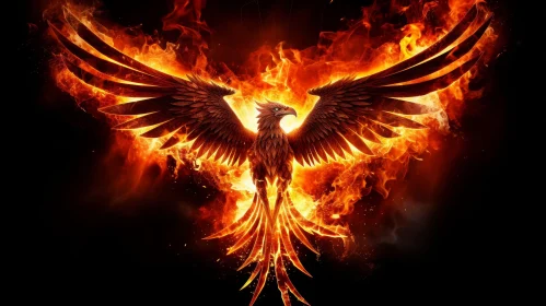 Phoenix Rising - Mythical Bird of Hope and Renewal