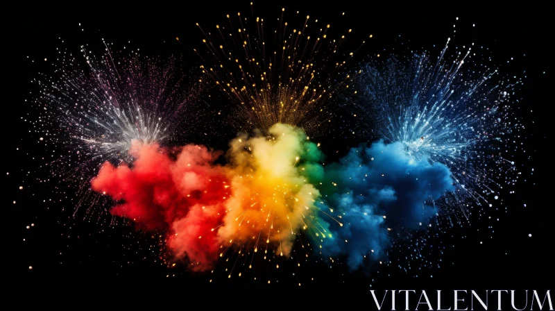 Colorful Explosion Artwork AI Image