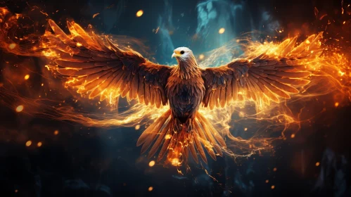 Majestic Phoenix Rising - Symbol of Renewal and Strength